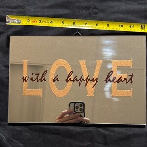 Love with a Happy Heart Wall mirror